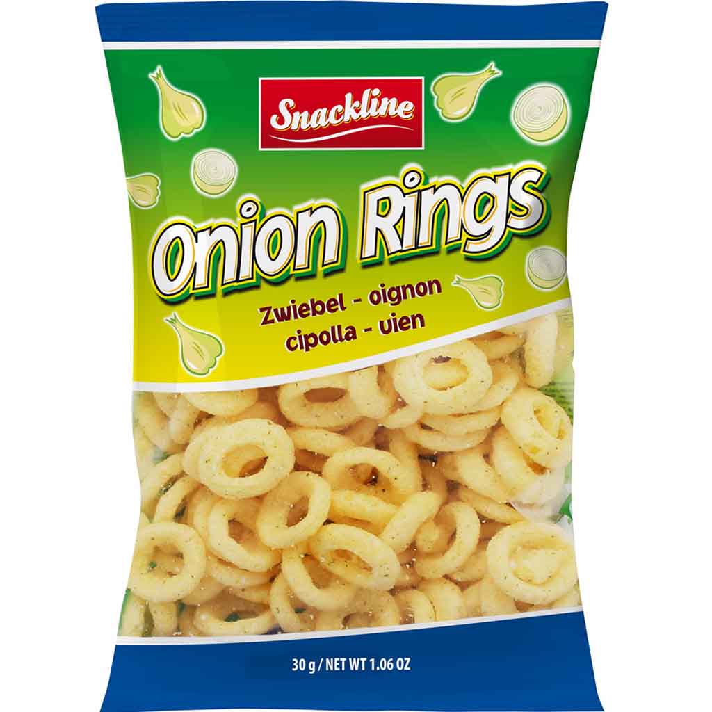 Snackline Onion Rings Maissnack gesalzen 125g MHD 08.02.26