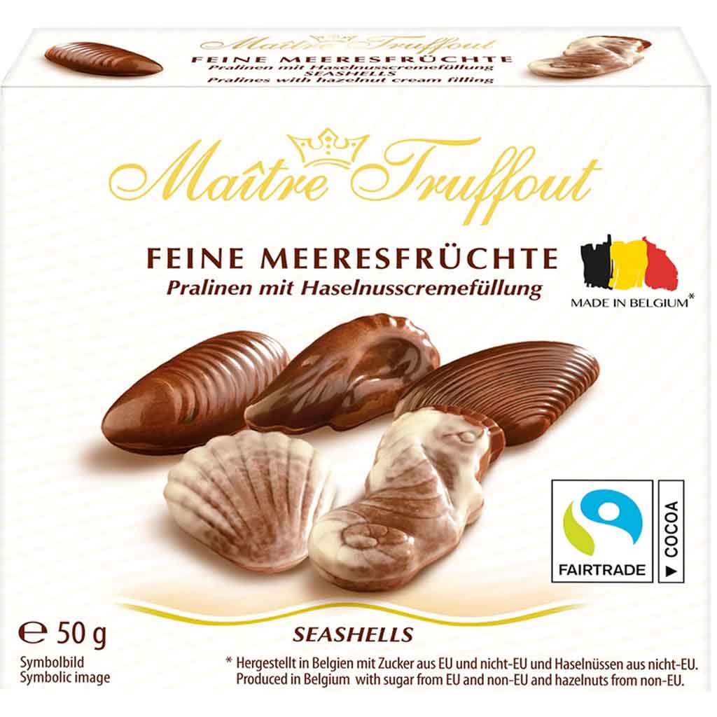Maitre Truffout Pralinen Feine Meeresfrüchte 50g MHD 21.11.26