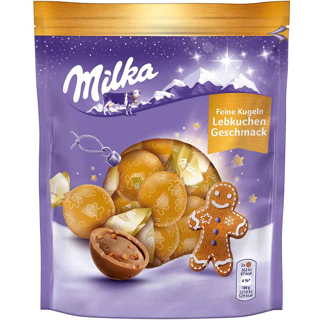 Milka Feine Kugeln Lebkuchen Geschmack 90g MHD 30.03.26
