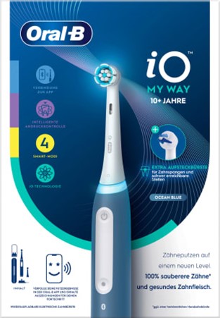 Oral-B Elektrische Zahnbürste iO My Way, ab 10 Jahren, 1 Stück