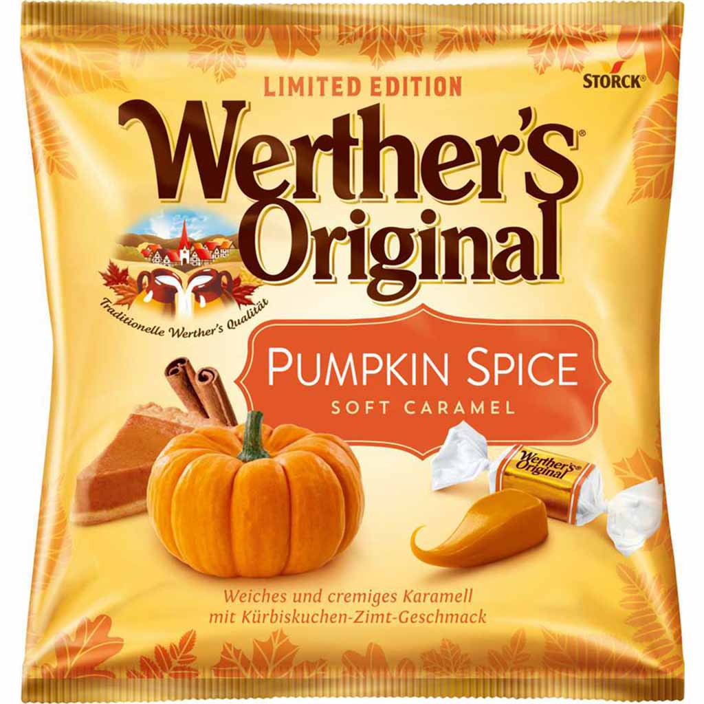 Werthers Original Pumpkin Spice Soft Caramel 180g, 4014400935882