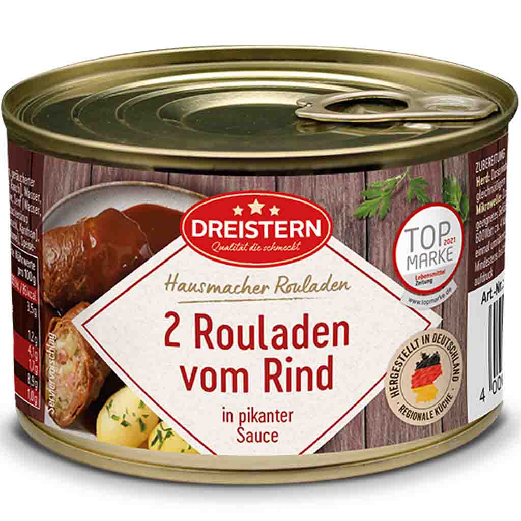 https://www.lebensmittel-sonderposten.de/media/image/01/57/e1/Dreistern_2Rinder_Rouladen_pikanter_Sauce_400g_front_96dpi.jpg
