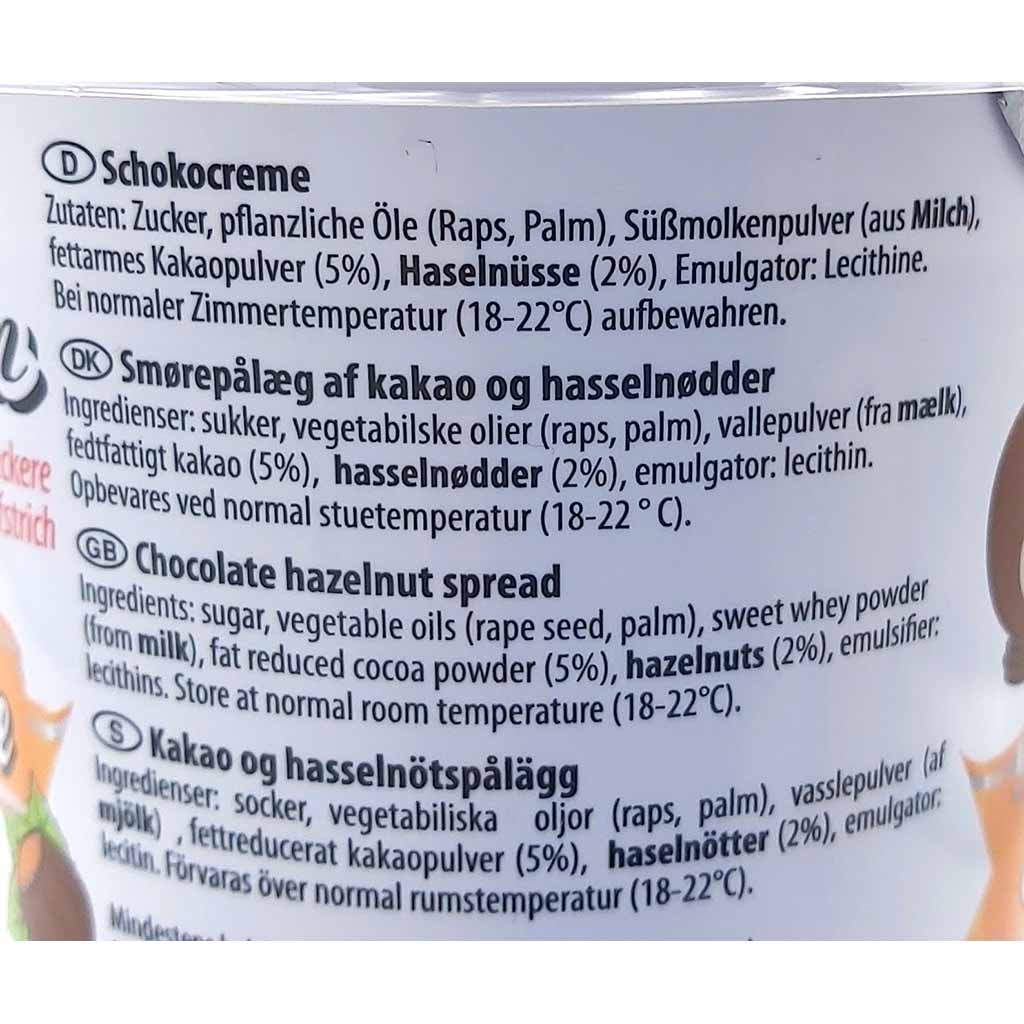 Rexim Schokocreme 400g Becher GTIN 4009211113499 Zutaten