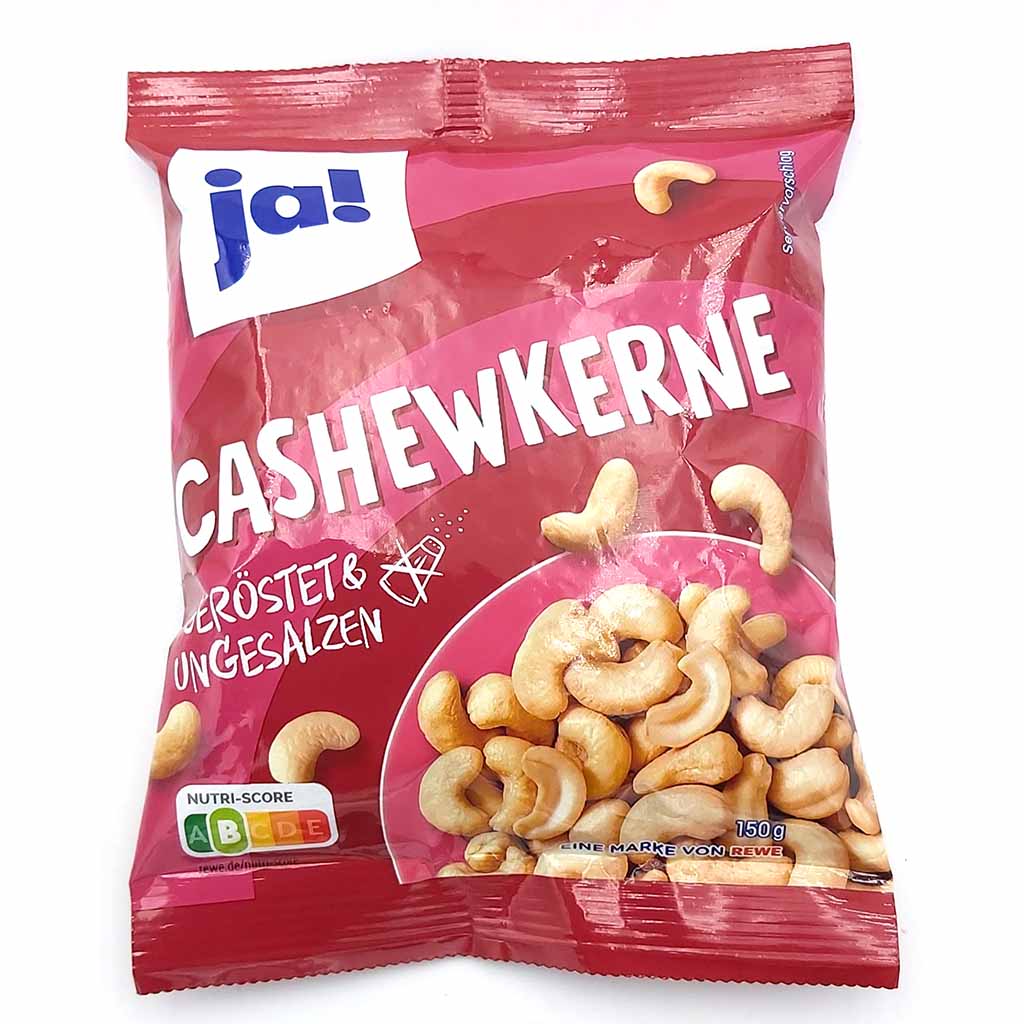ja! Cashewkerne geröstet & ungesalzen150g