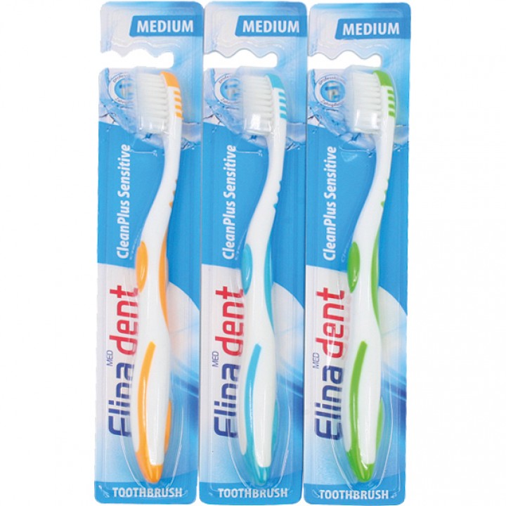 Zahnbürste Elina 1er CleanPlus Sensitive Medium