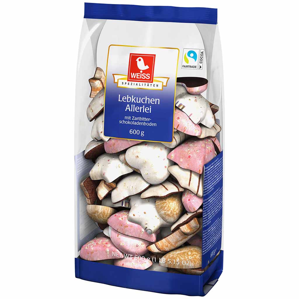 Weiss Spezialitäten Lebkuchen Allerlei 600g MHD 30.04.25