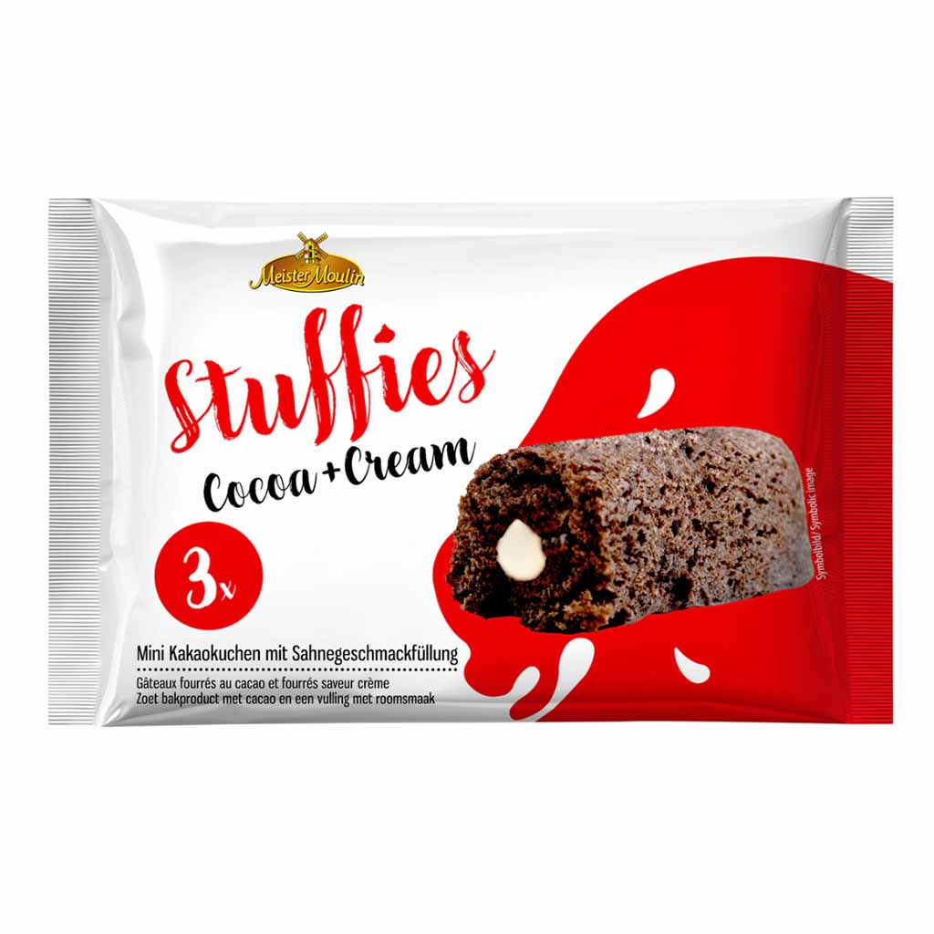Stuffies Mini Kakao-Kuchen mit Sahnecreme 3x45g = 135g MHD 07.04.26