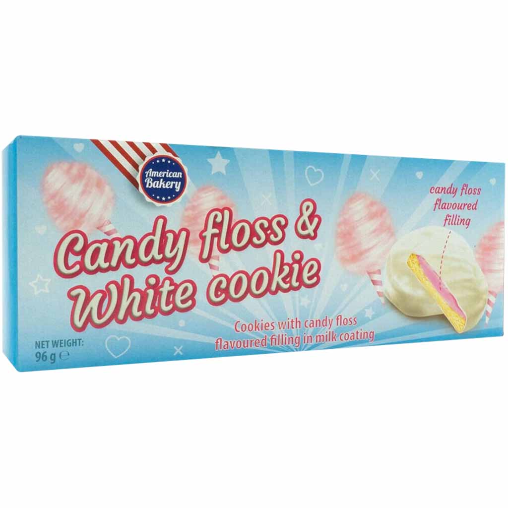 American Bakery Candy floss & White Cookie 96g MHD 31.03.26