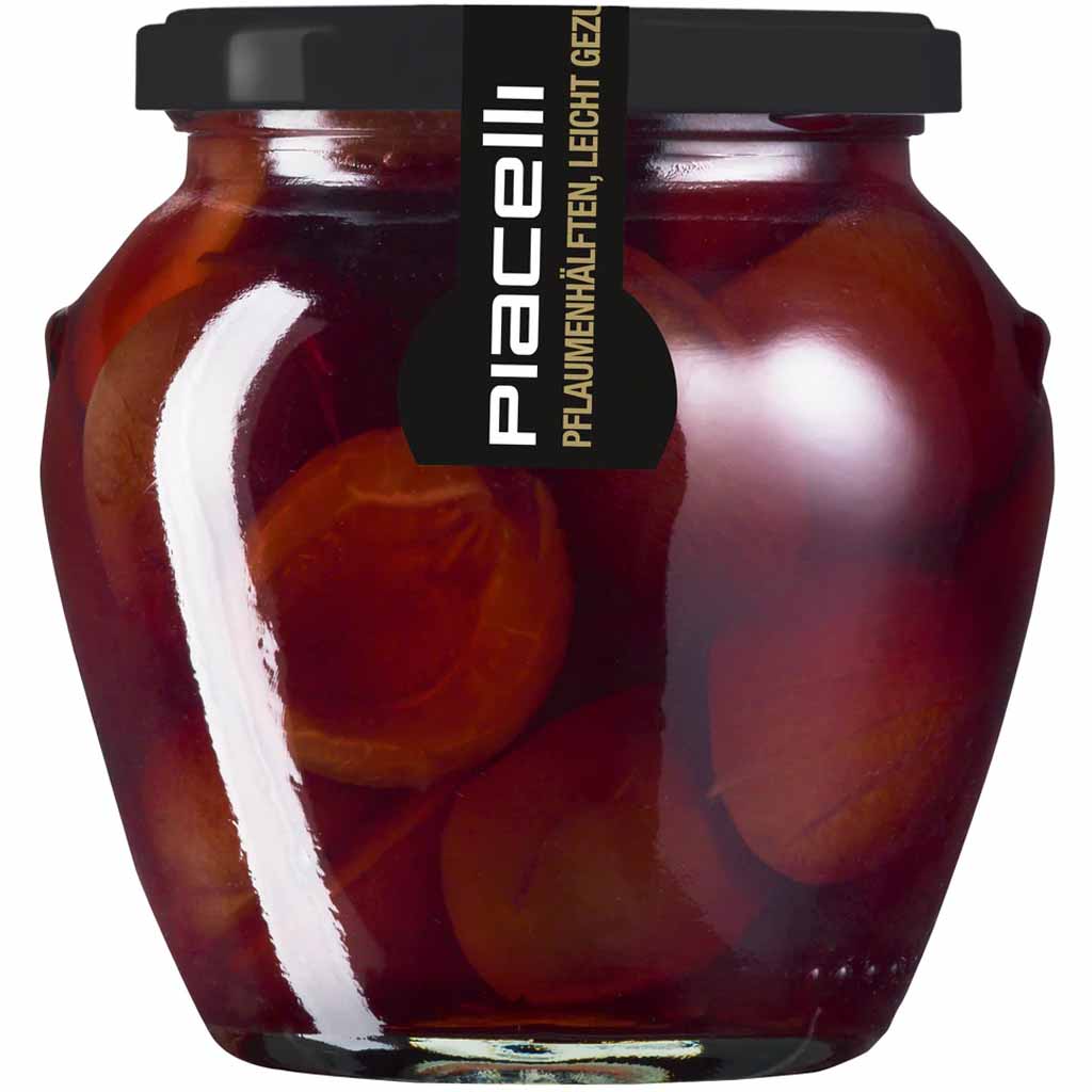Piacelli Pflaumenhälften leicht gezuckert 300g MHD 31.07.26