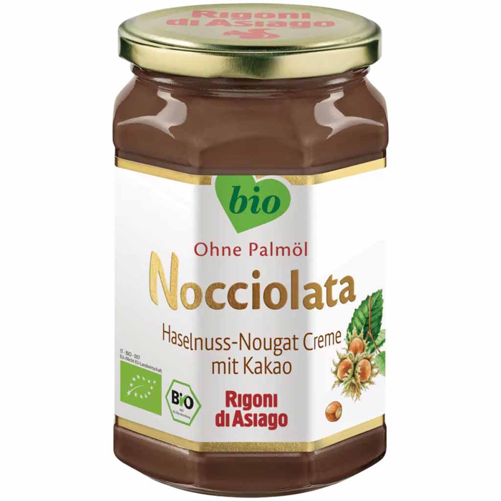 Nocciolata Bio Haselnuss-Nougat-Creme mit Kakao 250g MHD 05.06.28