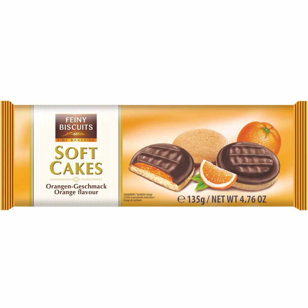 Feiny Biscuits Soft Cakes Orange 135g MHD 31.03.26