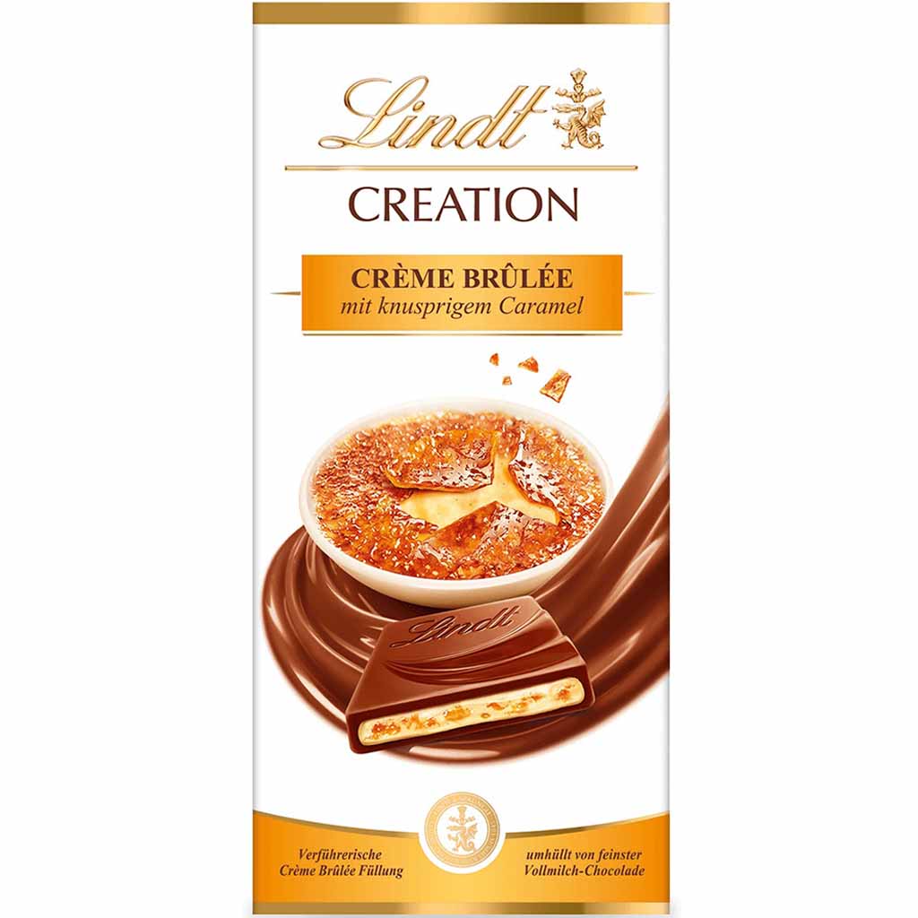 Lindt CREATION Crème Brûlée 150g MHD 30.05.26