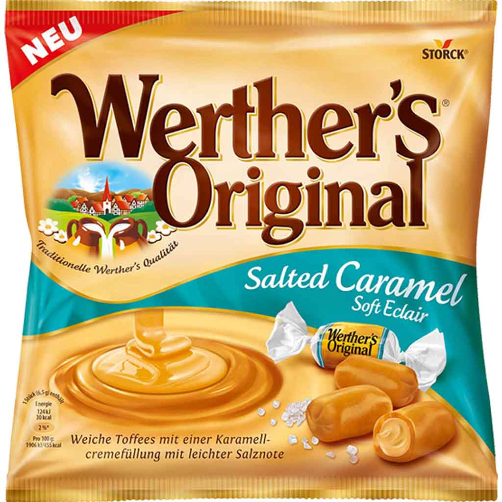 Werthers Original Salted Caramel Soft Eclair 180g MHD 30.06.26