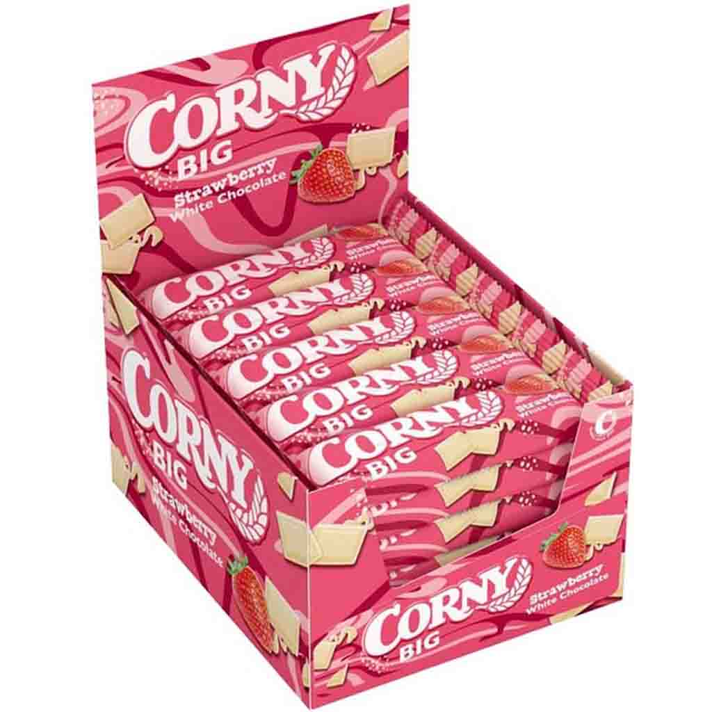 Corny Big Strawberry White Chocolate 24x40=960g MHD 07.11.26