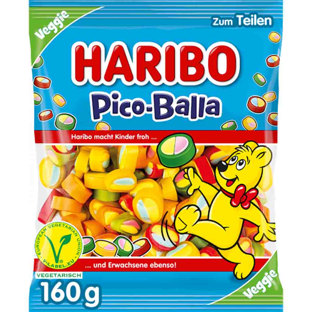 Haribo Pico-Balla Veggie 160g MHD 30.07.26