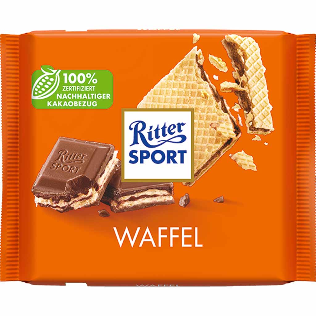 Ritter Sport Tafelschokolade Waffel 100g MHD 01.03.26