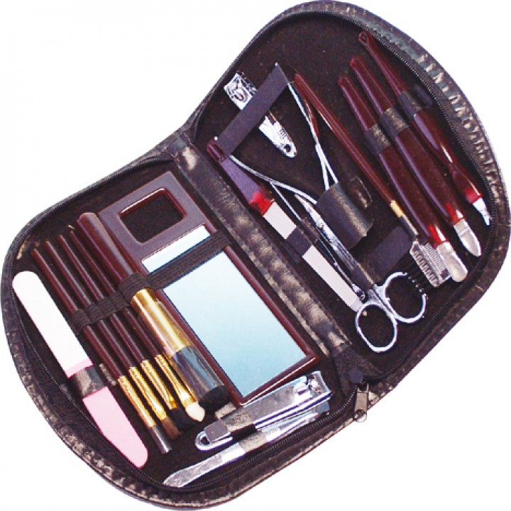 Maniküre & Make-up Set 18 teilig im Etui von Elina ,med