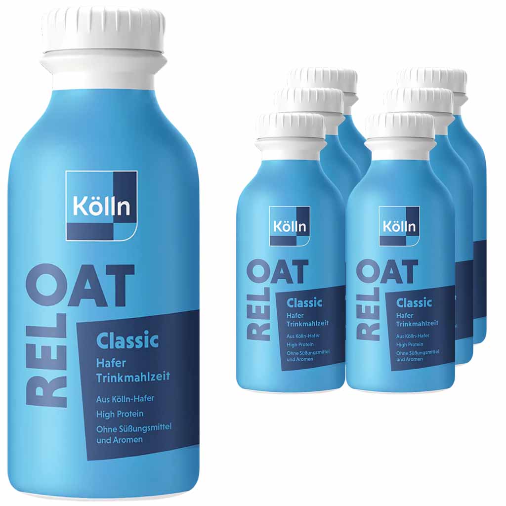Koelln Reloat Hafer Trinkmahlzeit Classic 6x500ml PET = 3L, 4000540006209, 4000540206203