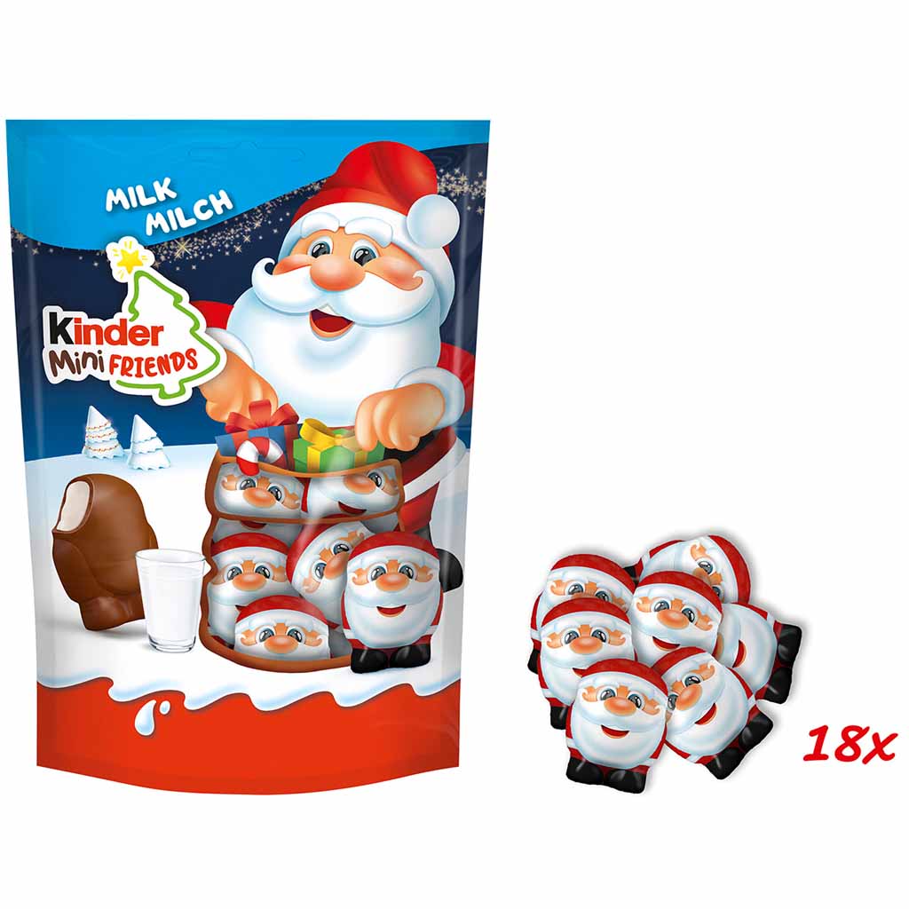 kinder Mini Friends Milch Weihnachten 122g, 8000500409534