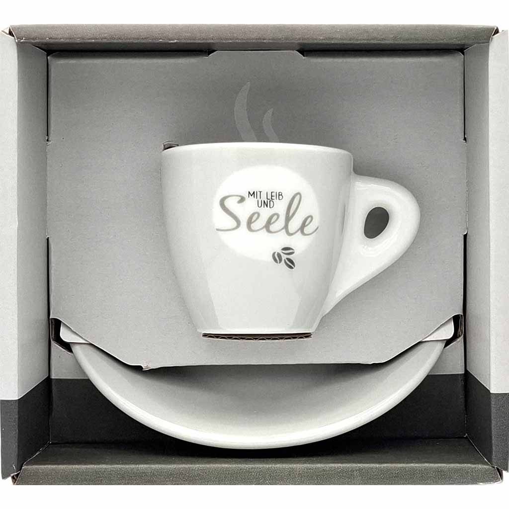 Espresso Tasse Für Dich Motiv Mit Leib und Seele