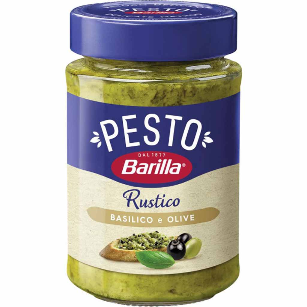 Barilla Pesto Rustico Basilico e Olive 200g MHD 06.06.26