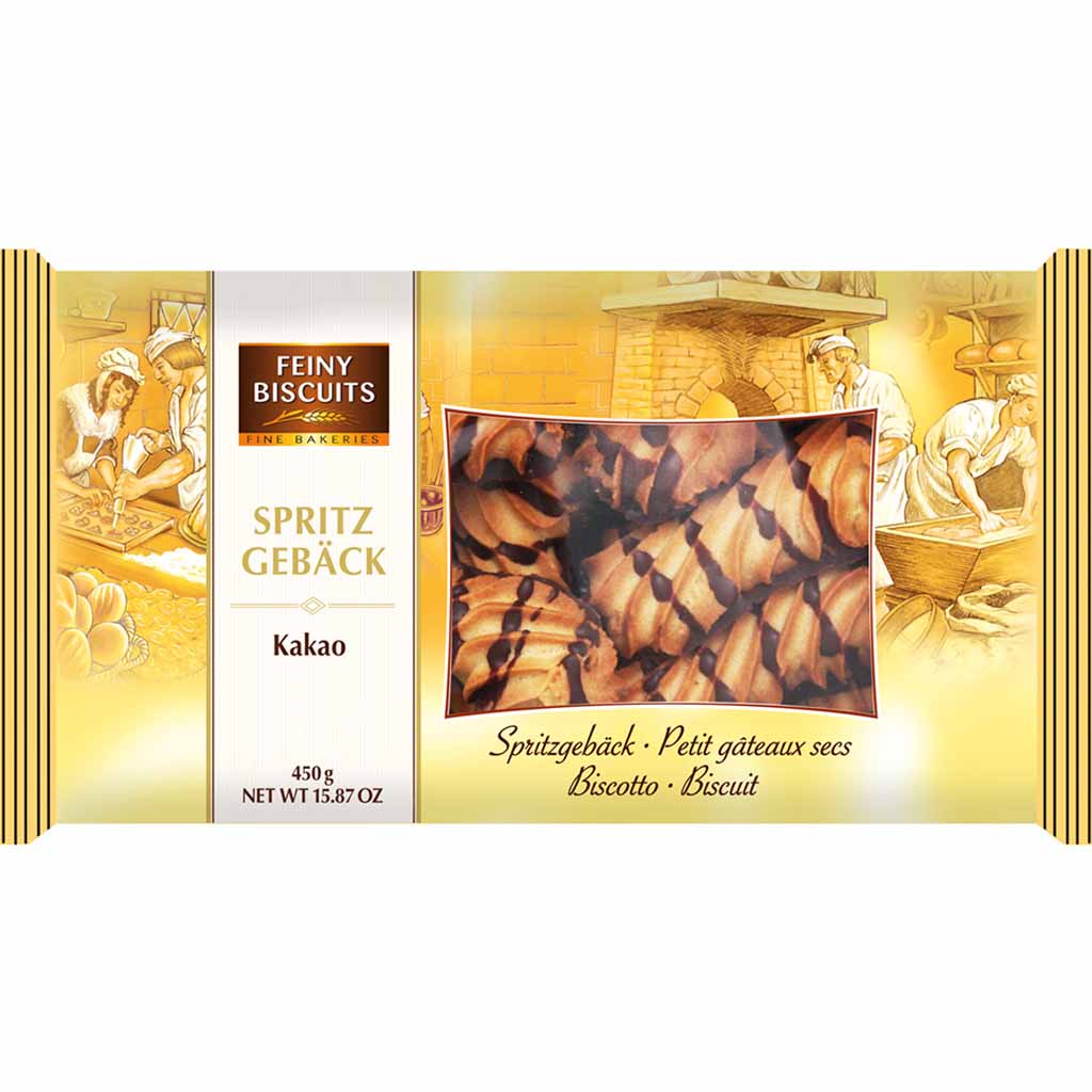 Feiny Biscuits Spritz Gebäck Kakao 450g MHD 25.04.26