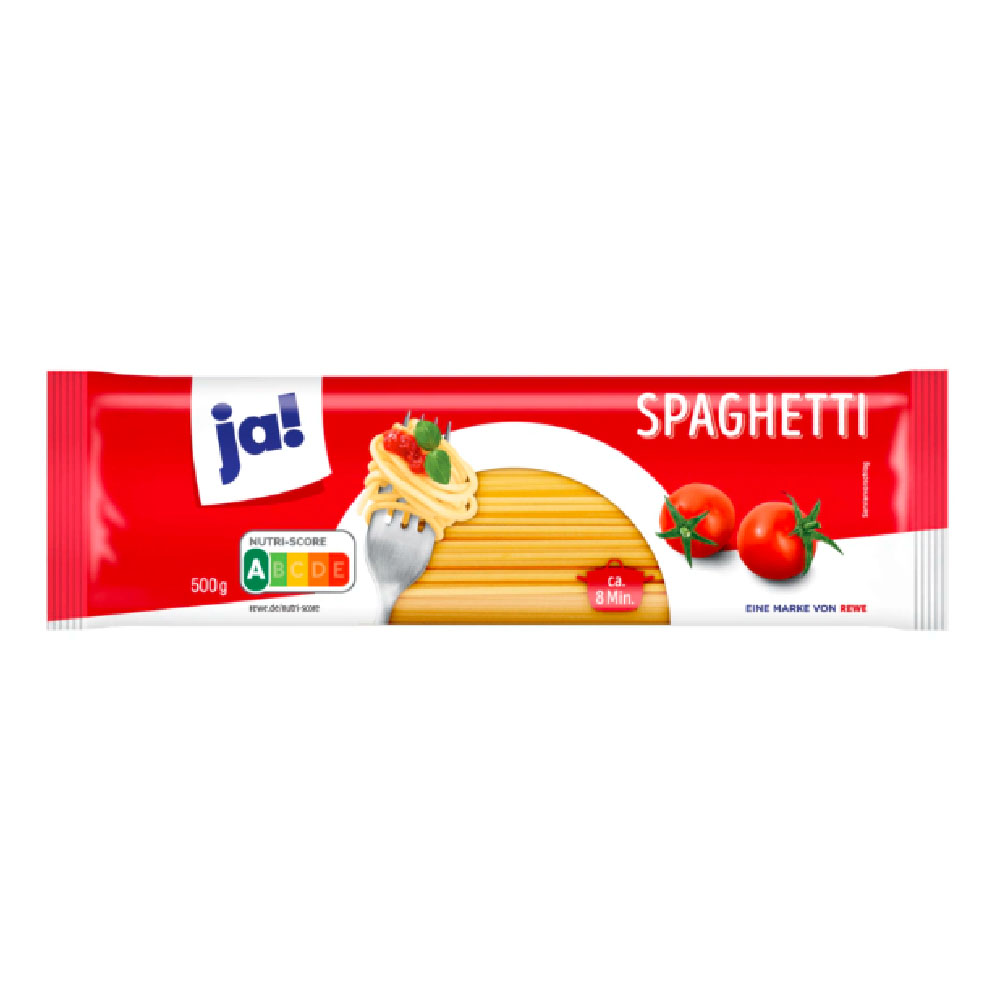 ja! Spaghetti 500g aus Hartweizengrieß EAN 4337256537933