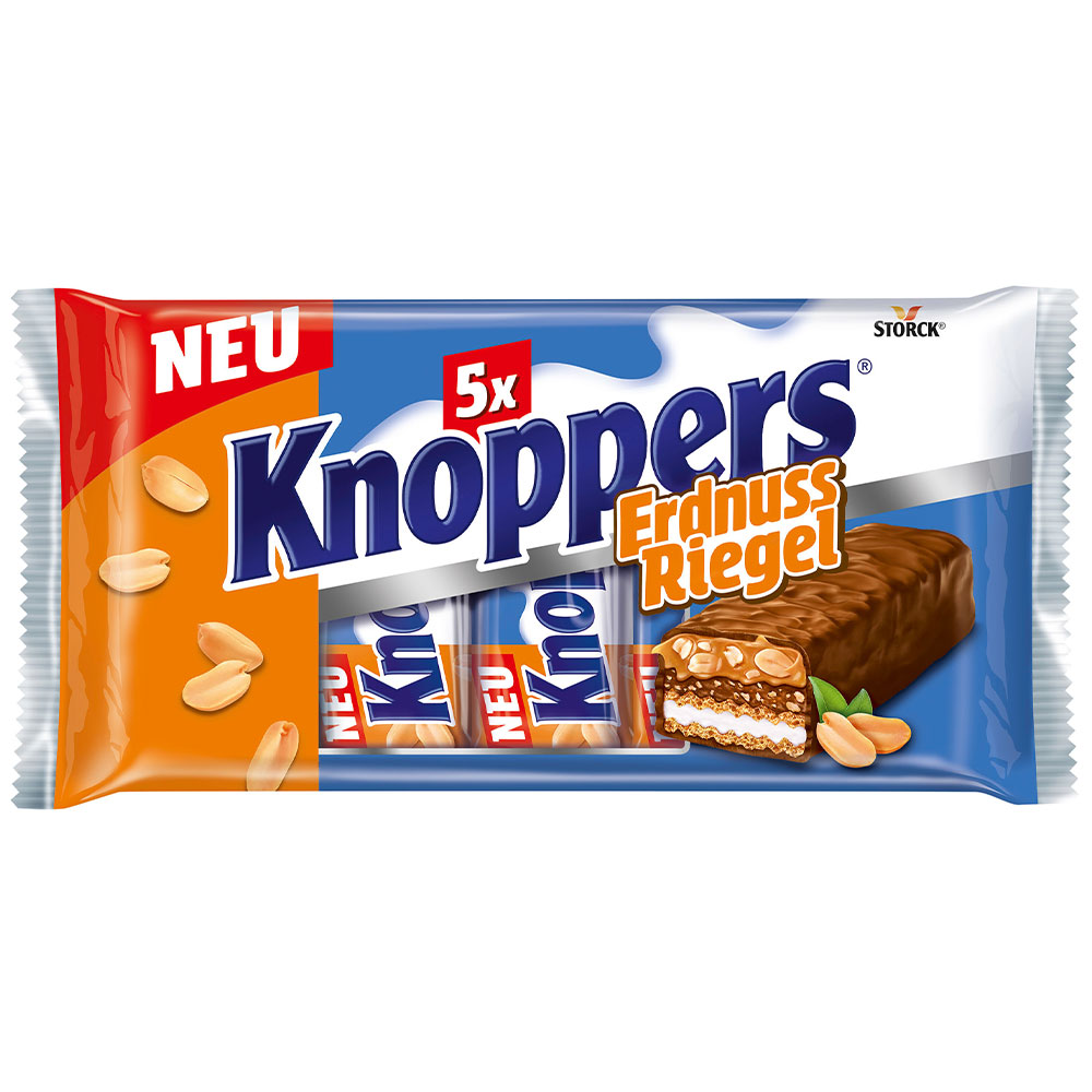 Knoppers Riegel Erdnuss 5x40g MHD 11.05.26