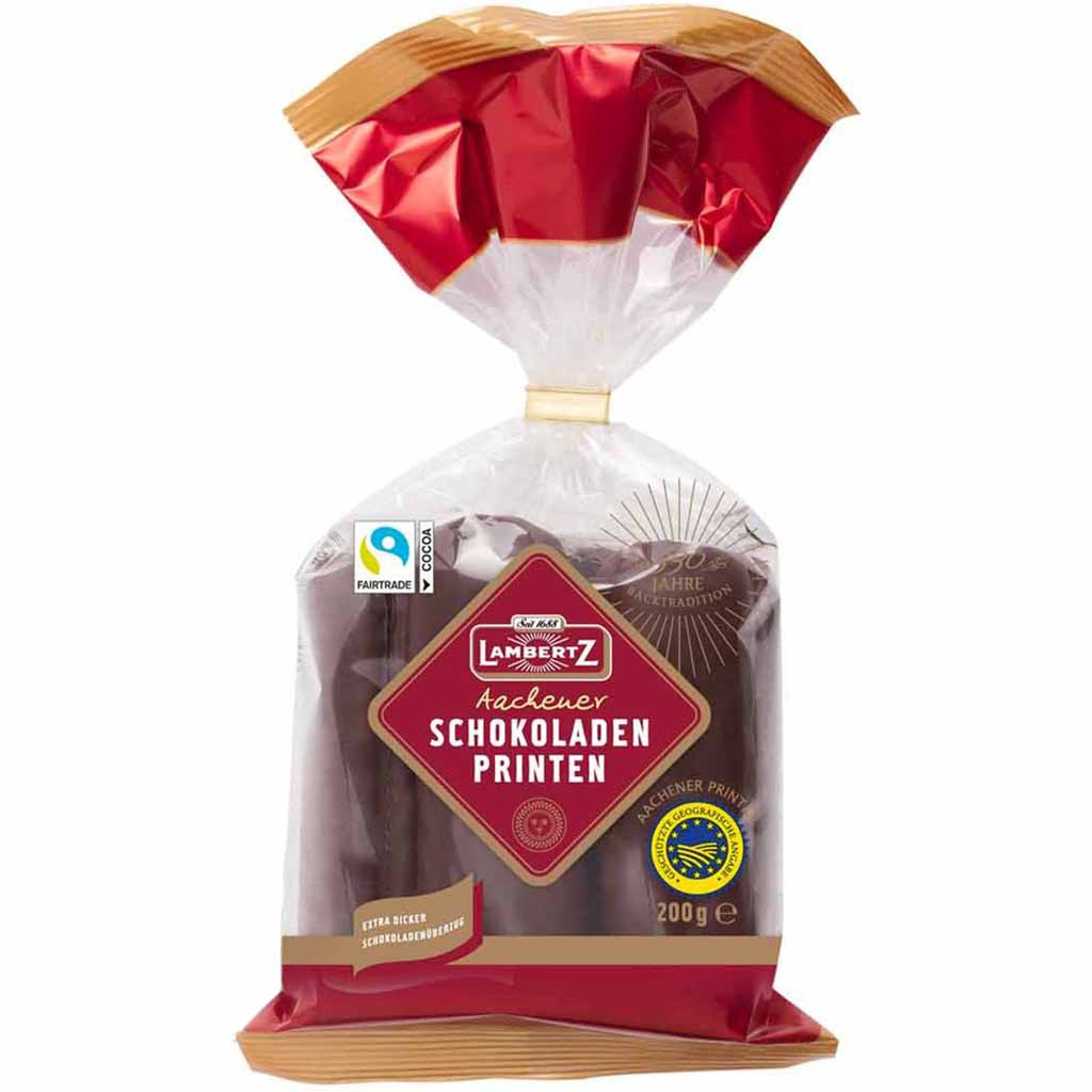 Lambertz Aachener Schokoladen Printen 200g  4006894110104