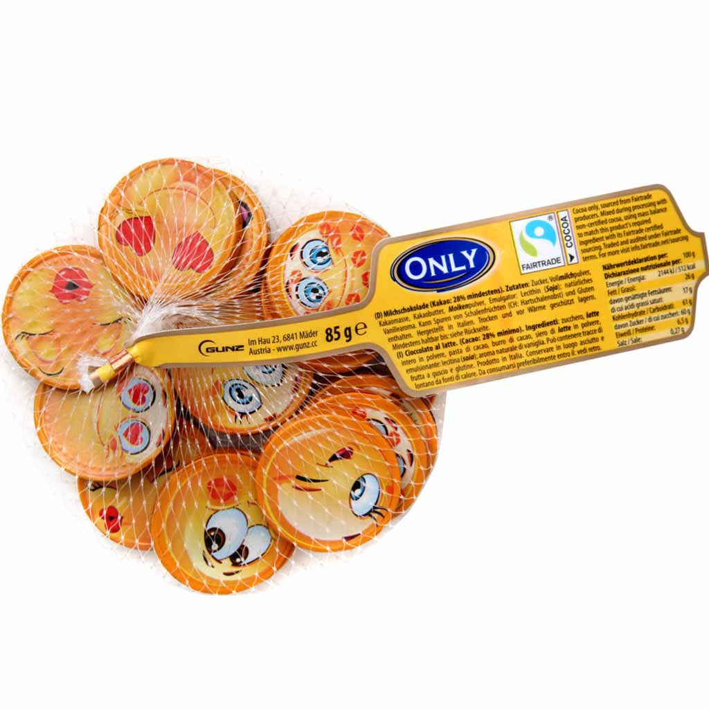 Only Emoji Milchschokolade 85g MHD 30.09.27