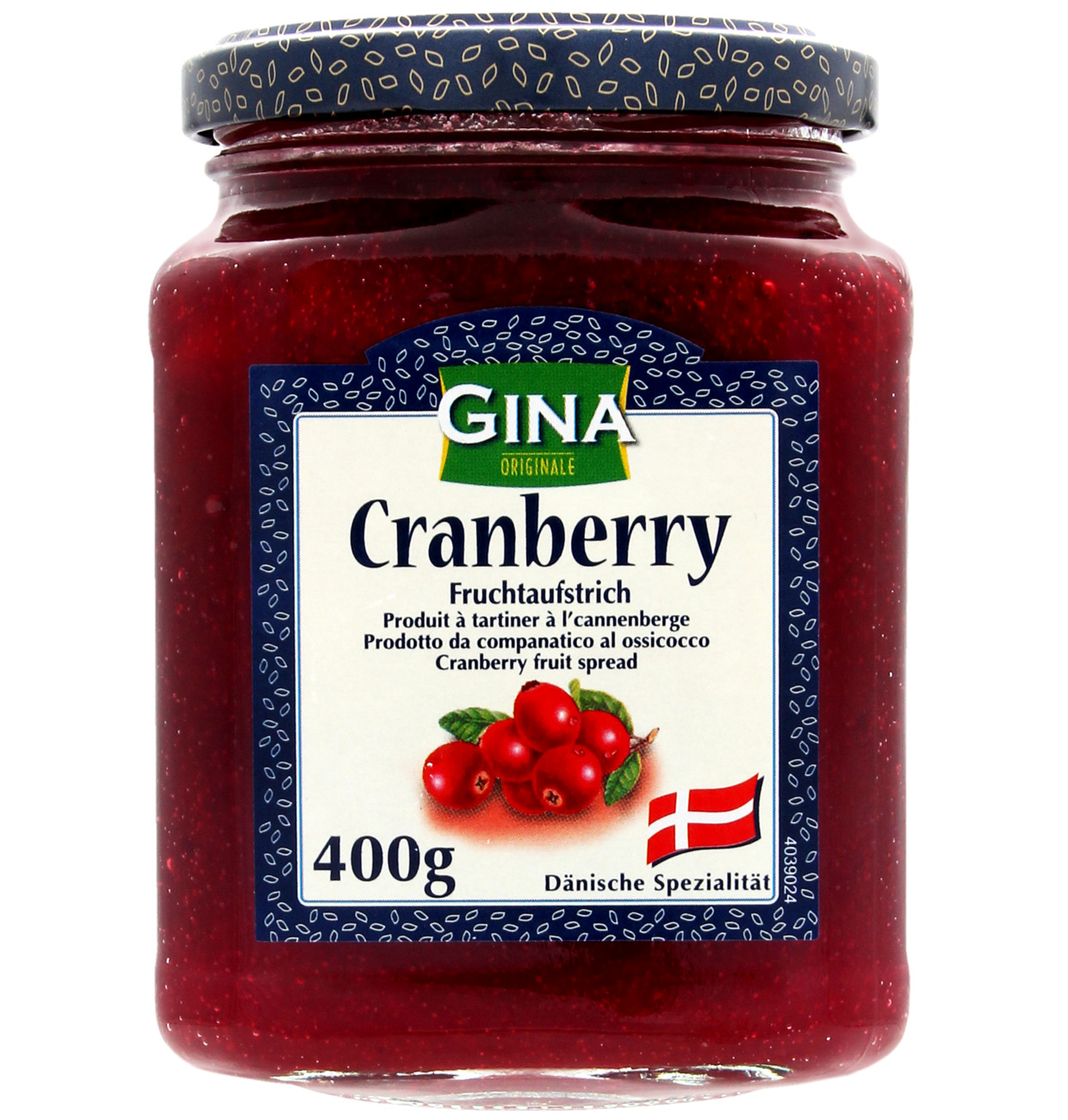 Gina Fruchtaufstrich Cranberry 400g MHD 28.04.27