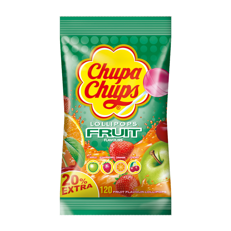 Chupa Chups Frucht Lutscher 120er Beutel MHD 30.09.27