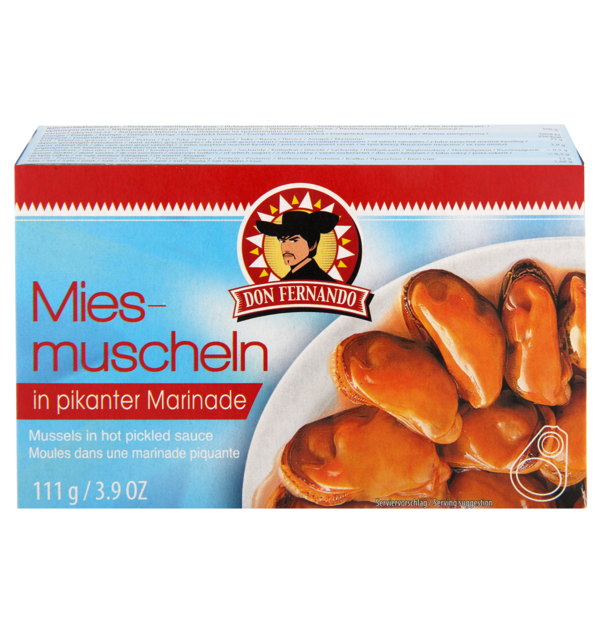 Don Fernando Miesmuscheln in pikanter Marinade 111g MHD 24.04.28