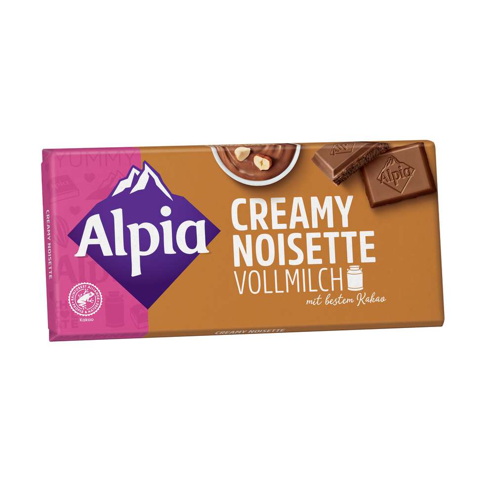 Alpia Tafelschokolade Creamy Noisette Vollmilch 100g MHD 07.01.26