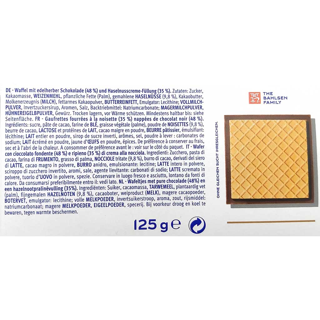 Bahlsen Ohne Gleichen Edelherb Kekse 125g Zutaten