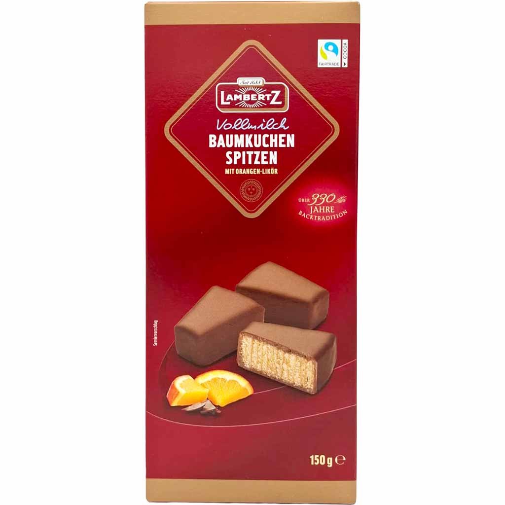 Lambertz Baumkuchenspitzen Vollmilch Orangen Likör 150g