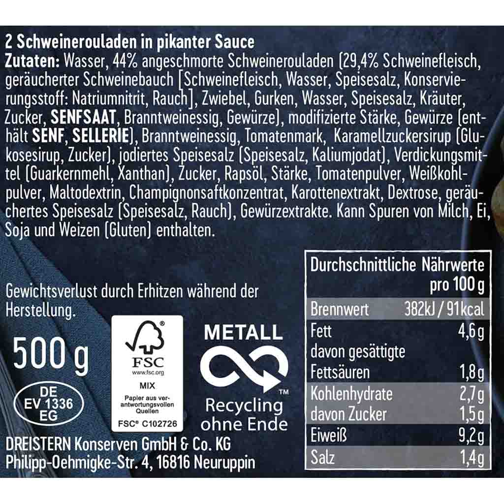 https://www.lebensmittel-sonderposten.de/media/image/d5/75/34/Dreistern_2Schweine_Rouladen_pikanter_Sauce_400g_back_96dpi.jpg