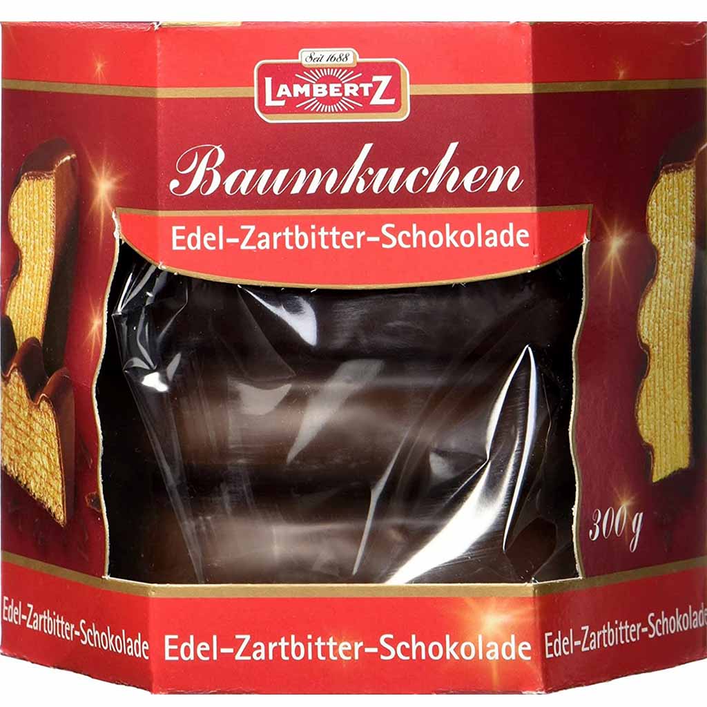 Lambertz Baumkuchen Edel Zartbitter Schokolade 300g MHD 30.11.25