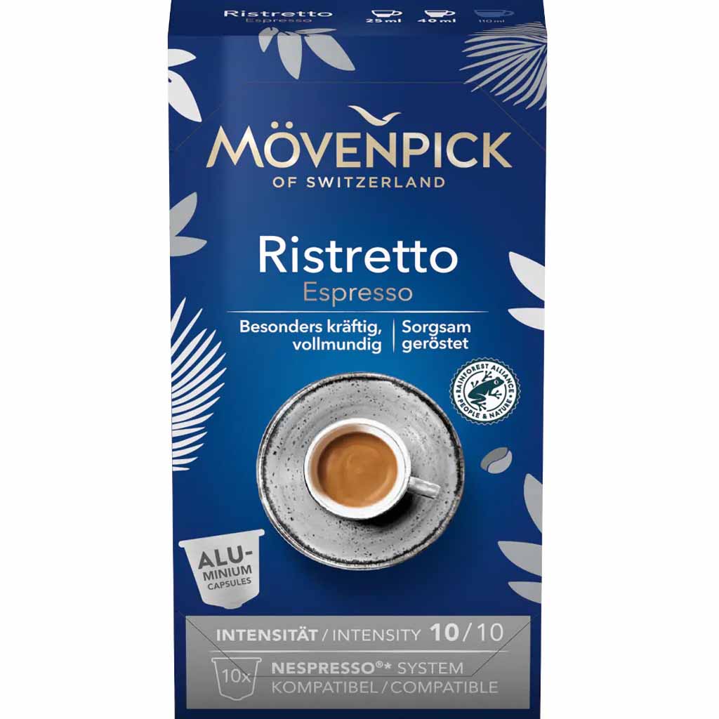 Mövenpick Kapseln Nespresso Ristretto Espresso 10er 57g MHD 24.07.26