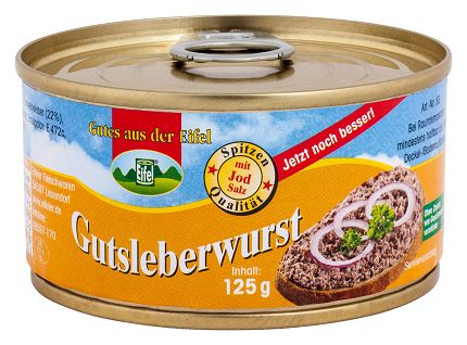 Gutes aus der Eifel Gutsleberwurst 125g MHD 14.05.28