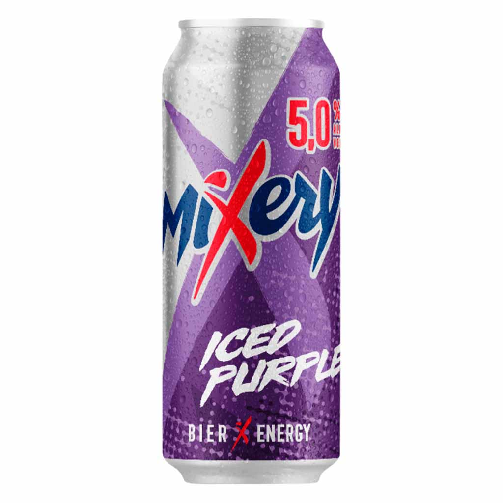 Mixery Iced Purple Bier und Energydrink 5 Prz DOSE 24x0,5L 12L, 4002631923440, 4002631023447
