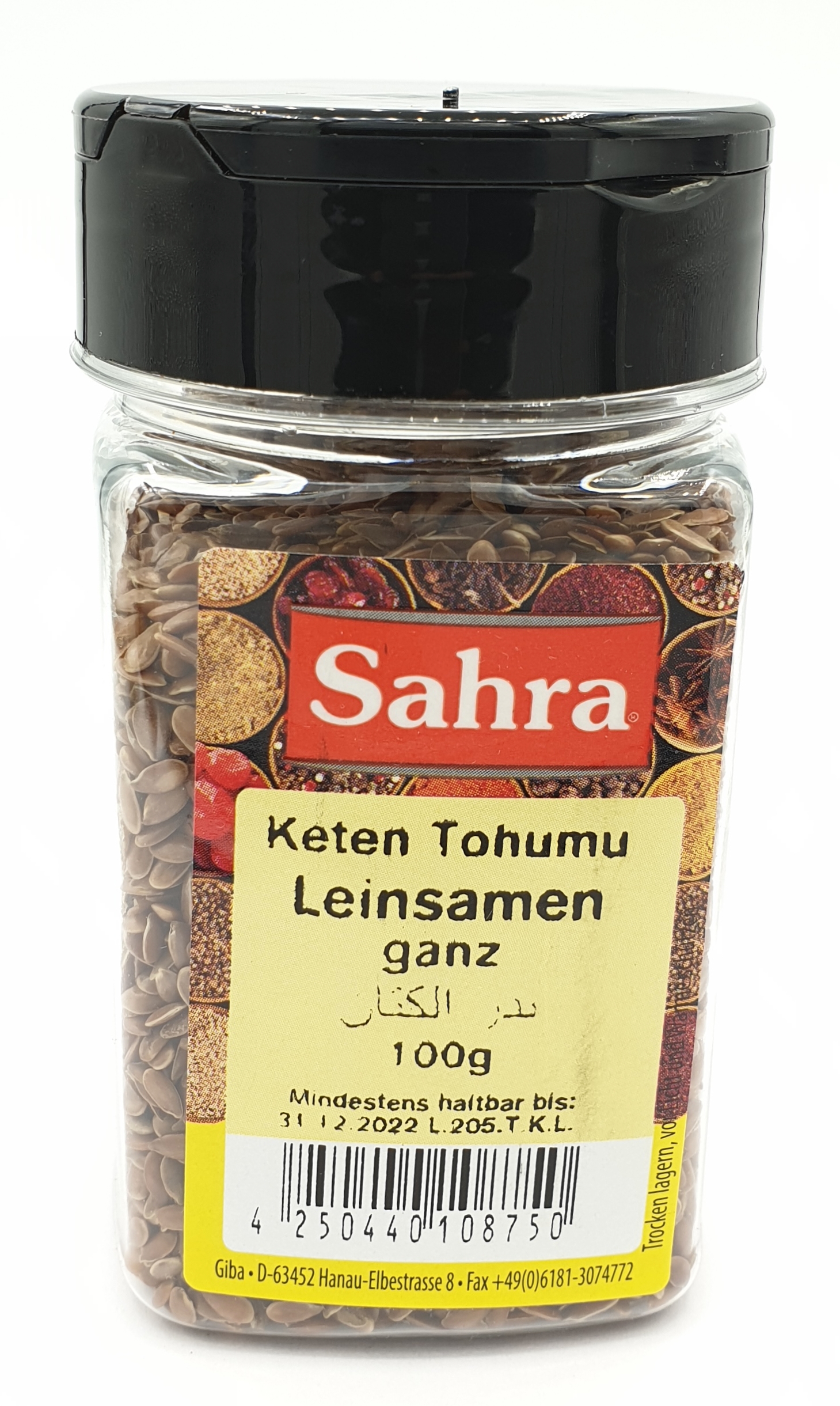 Sahra Leinsamen ganz 100g MHD 30.06.28