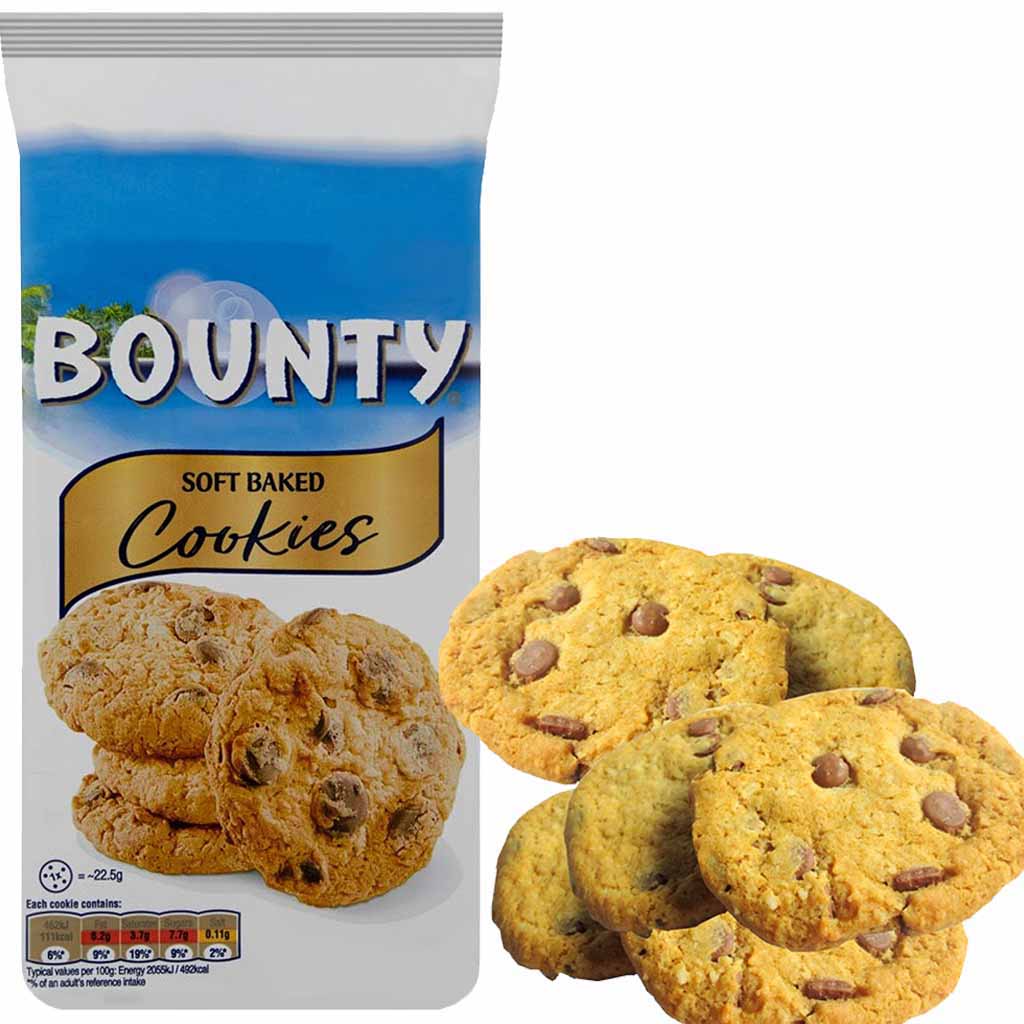 Bounty Soft Baked Cookies 180g, 5060402907661