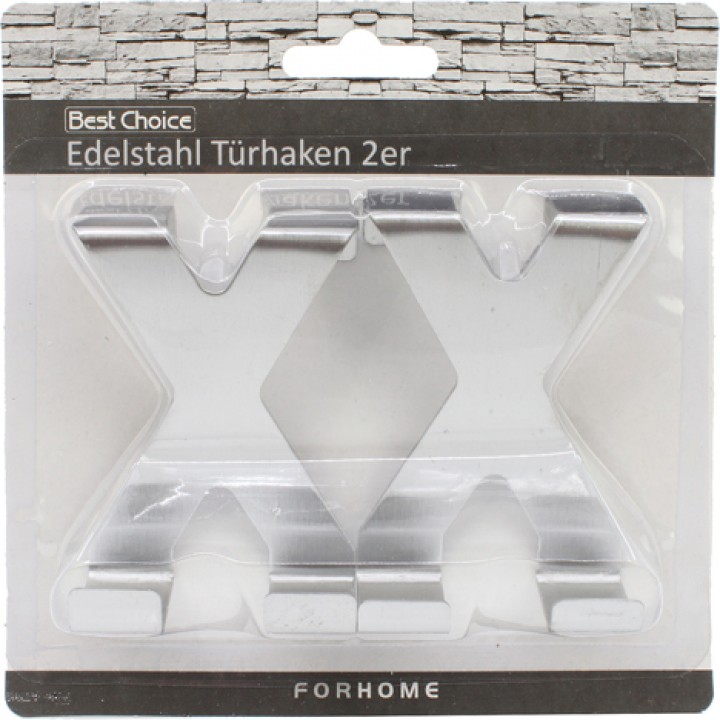 Edelstahl Türhaken 2er