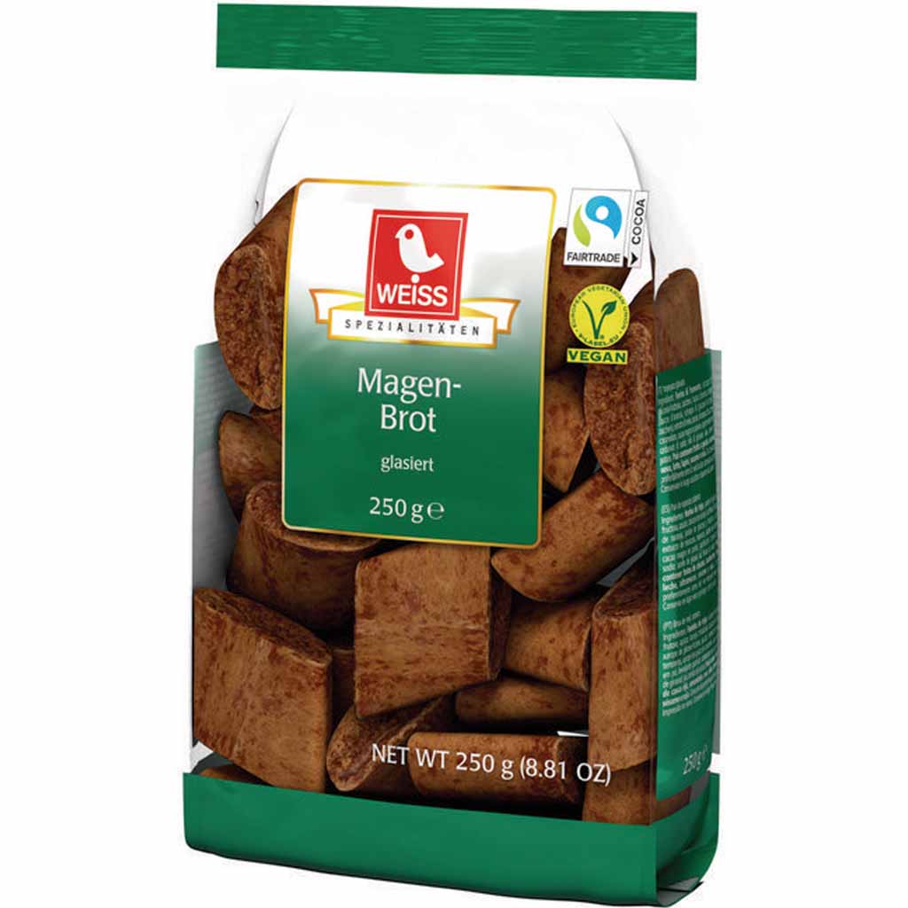 Weiss Magenbrot glasiert 250g MHD 30.04.24