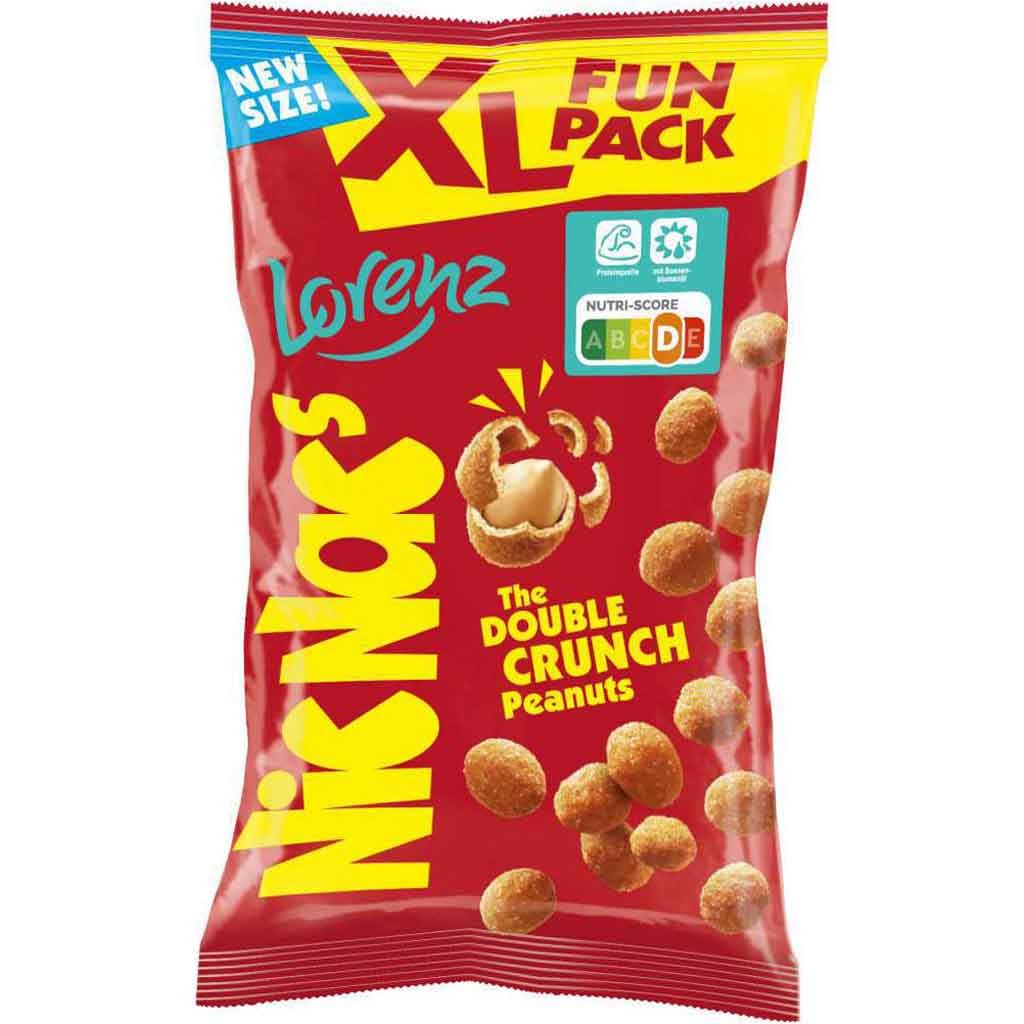 NicNacs The double crunch Peanuts 170g MHD 16.03.26