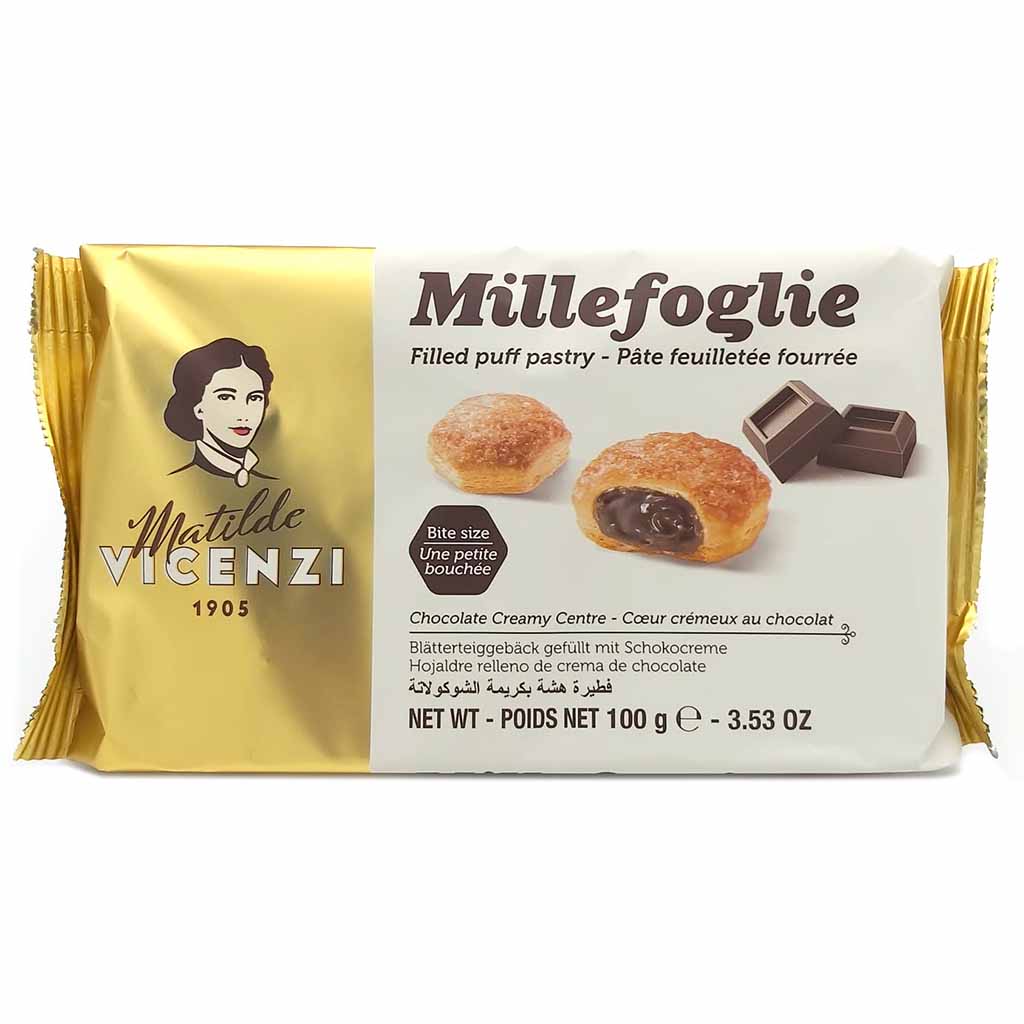 Matilde Vicenzi Millefoglie Blätterteig mit Schokocreme Füllung 100g