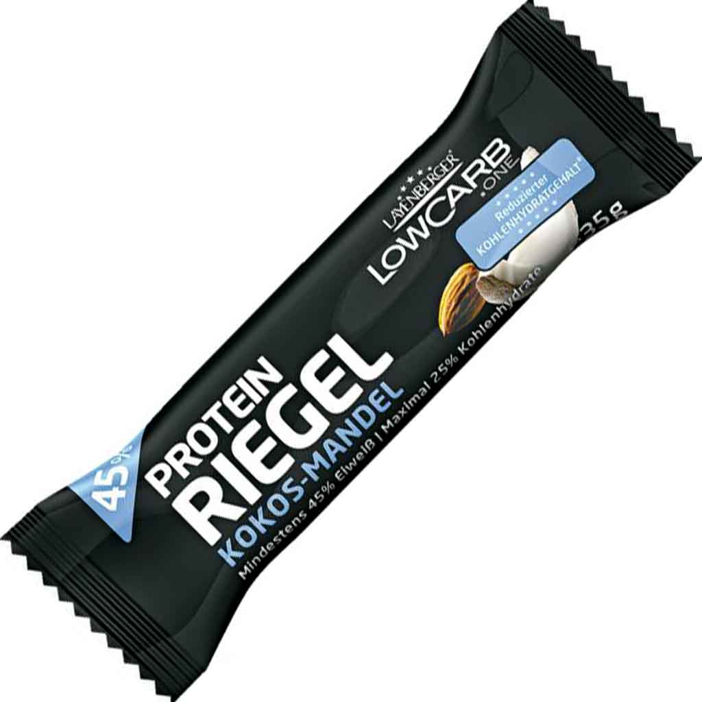 18x Layenberger LowCarb.one Protein Riegel Kokos-Mandel á 35g=630g MHD 30.05.26