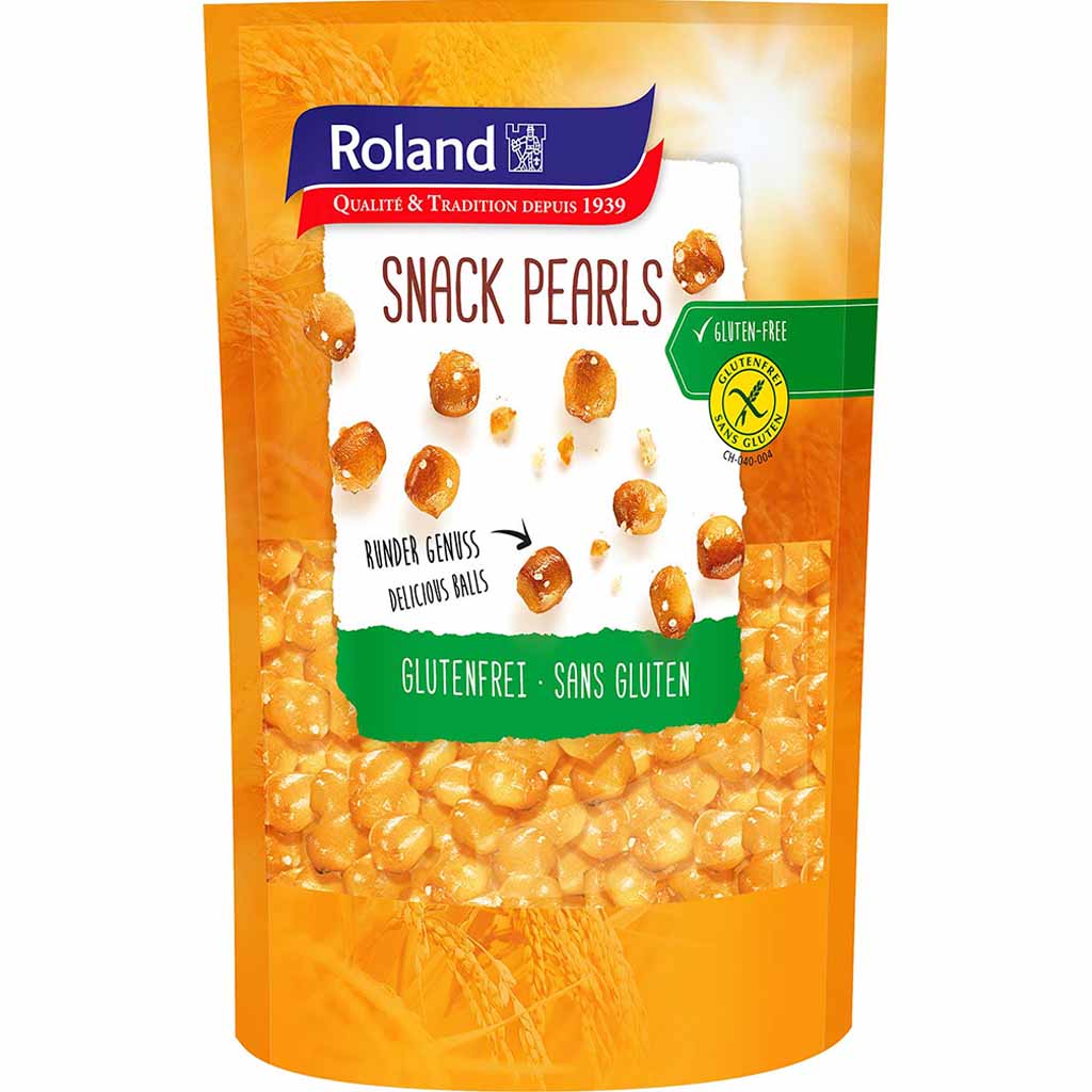 Roland Snack Pearls Glutenfrei 90g MHD 01.06.26