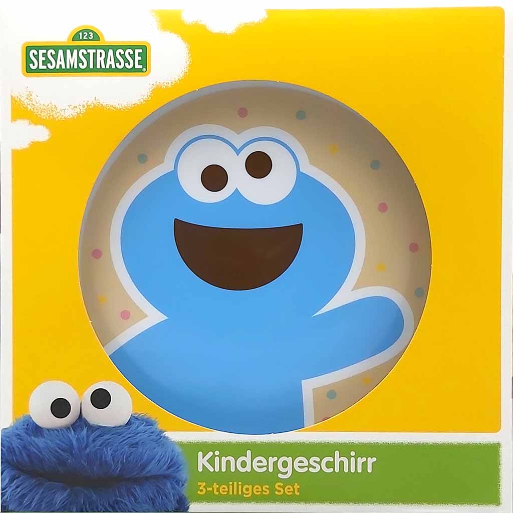 Kindergeschirr 3 teilig Sesamstrasse